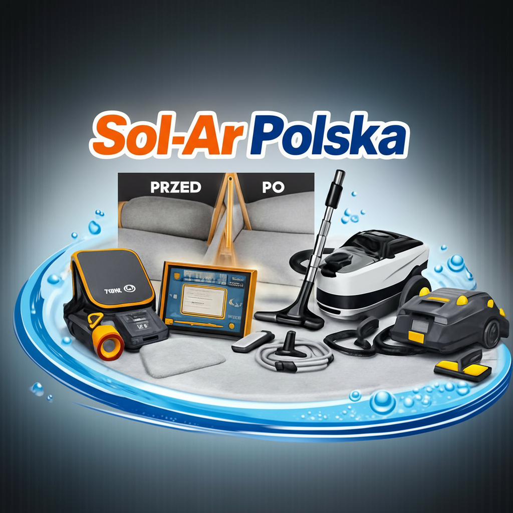 Obniż obraz na zdjęciu, tak aby litery nazwy firmy 'sol-ar polska' były w pełni widoczne i nieprzysłonięte. Zwiększ widoczność logo poprzez poprawienie kontrastu lub wyostrzenie napisu, nie zmieniając pozostałej części zdjęcia.